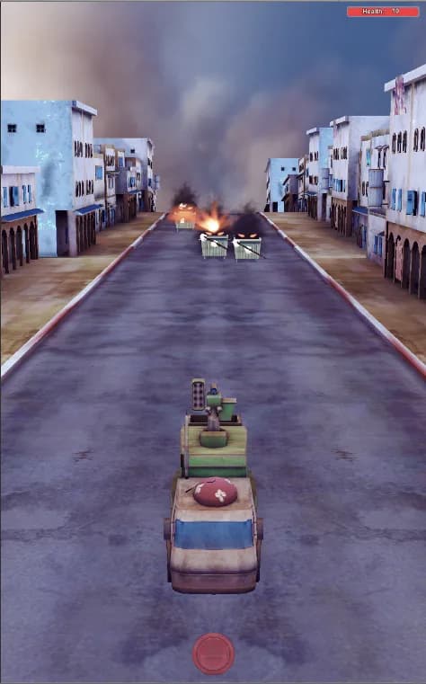 3D environment art and dynamic obstacles in a mobile runner game