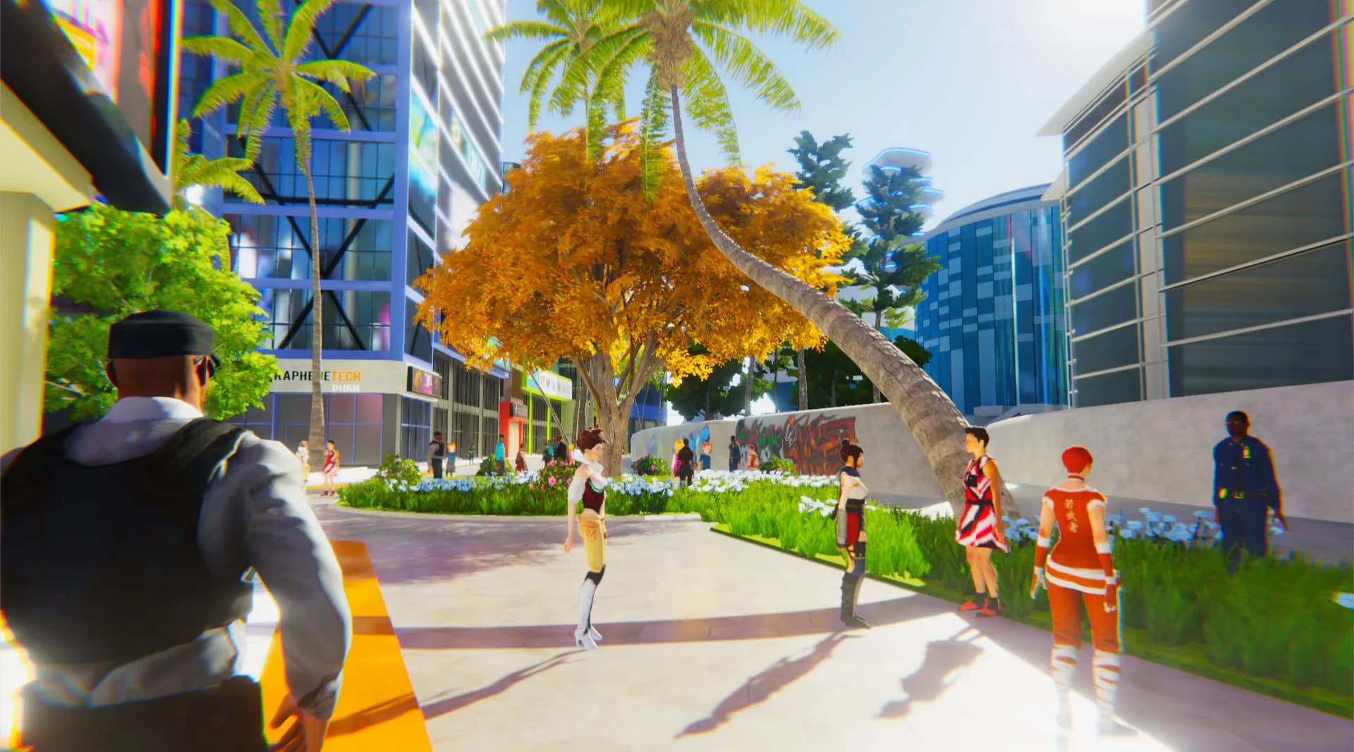 Immersive virtual therapy space designed for practitioner-patient sessions