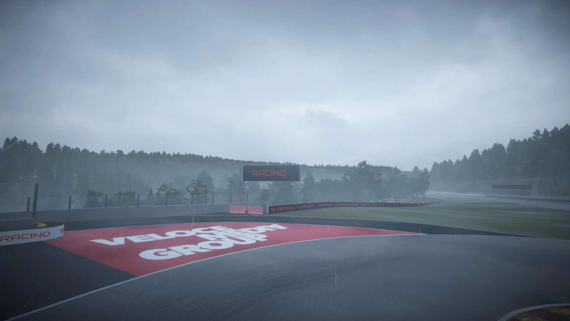 Fog and atmosphere post-processing for overcast race conditions