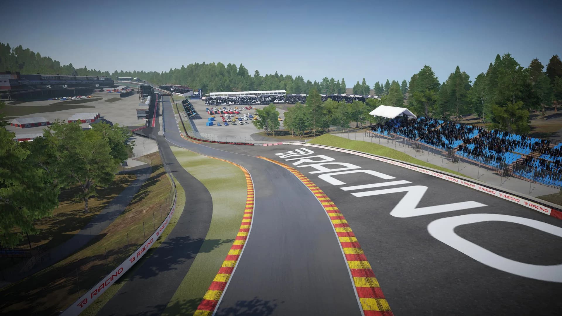 Unity race track worldbuilding, real-life inspired aerial layout