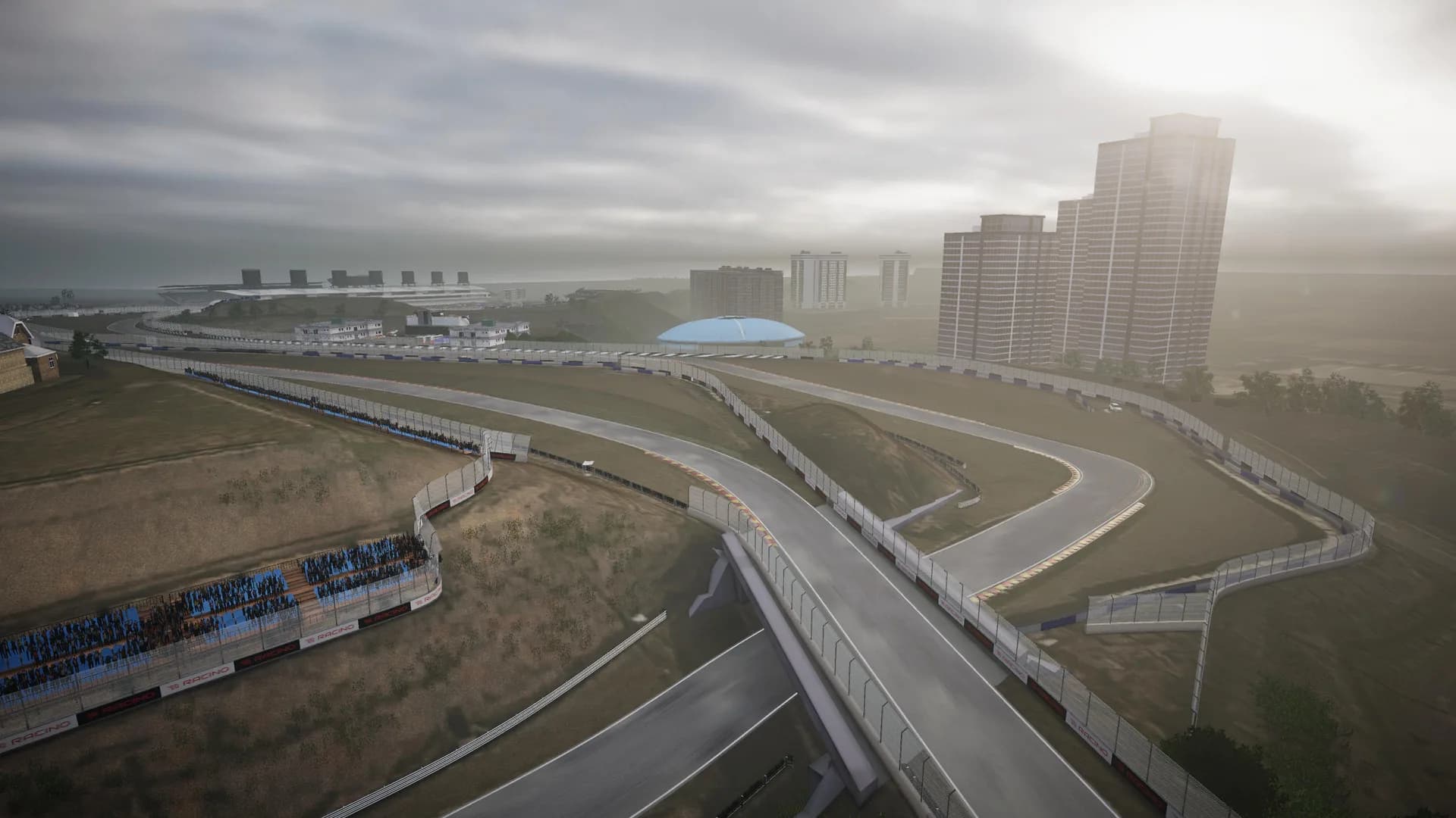 Urban circuit environment design optimized for Unity WebGL