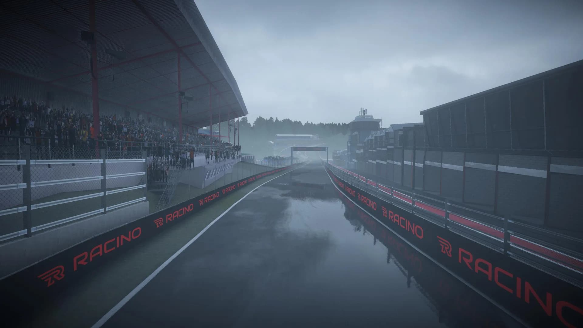 Wet track reflections, custom shader art for dynamic weather