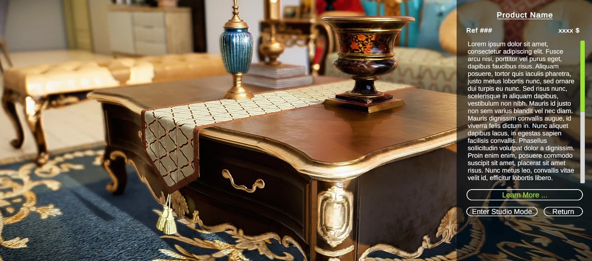 Smooth camera transitions and interactive hotspots in Unity WebGL