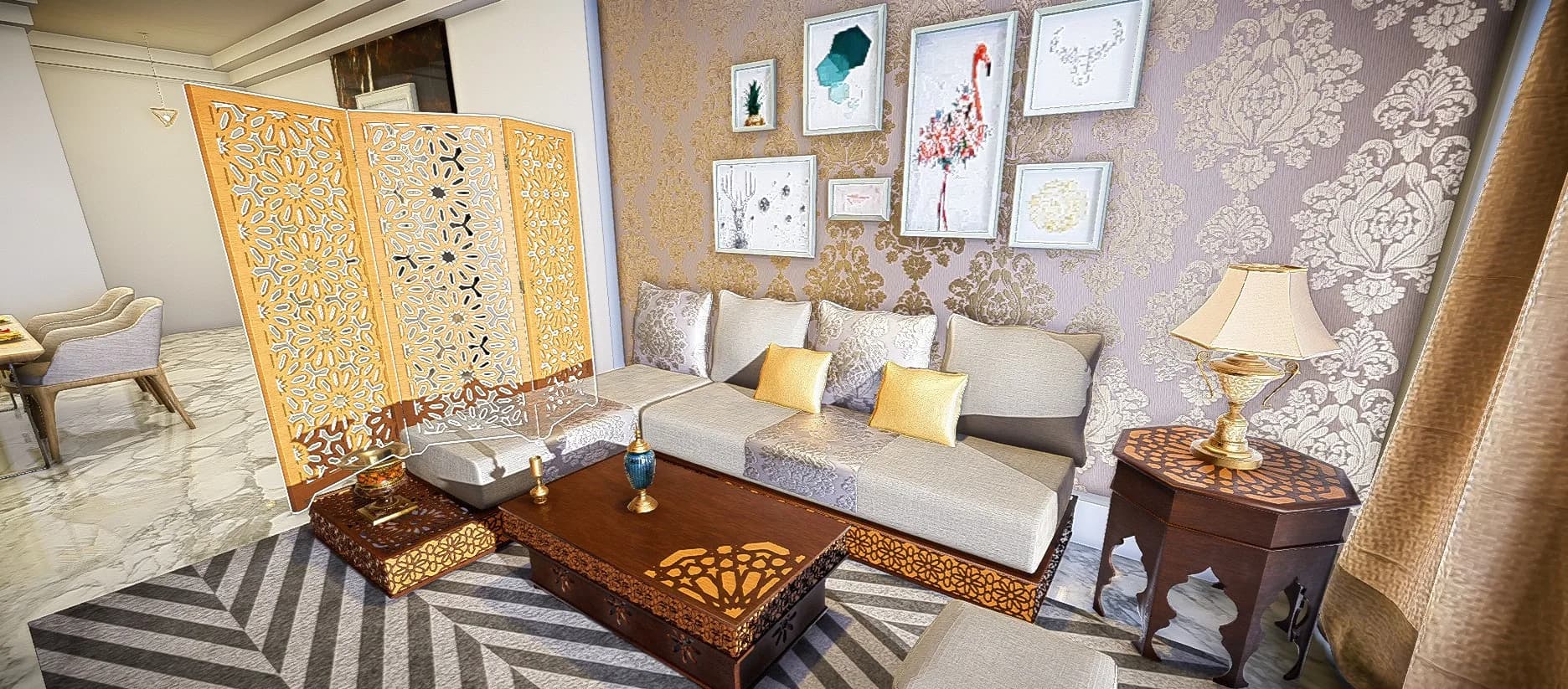 Web-based 3D interactive product showcase with real-time navigation