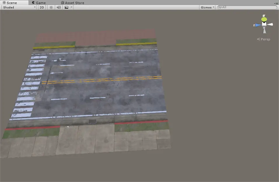 Modular road pieces snapping together with automatic alignment and tiling