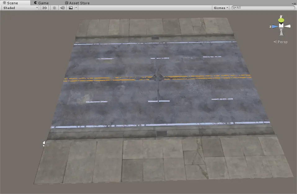 Modular road socket tool showing drag-and-snap placement of road segments in Unity